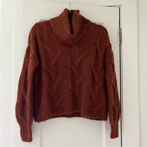 Madewell Somervell Modern Cable Turtleneck Sweater | Size XXS